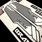 Mountain Bicycle Fork Decal Stickers for rock shox REBA BRAI 